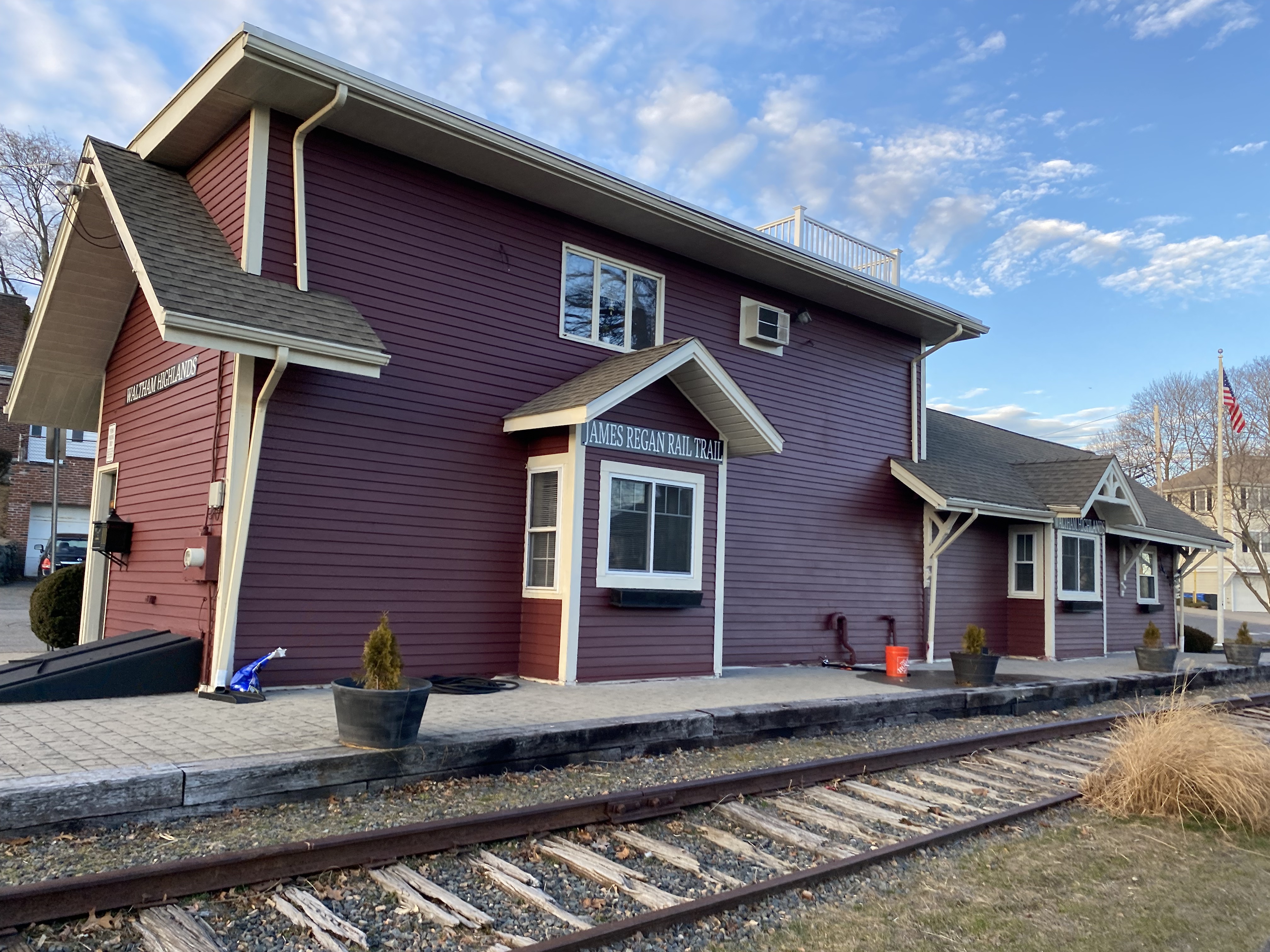 Waltham Highlands Station today (photo by Max Woolf)