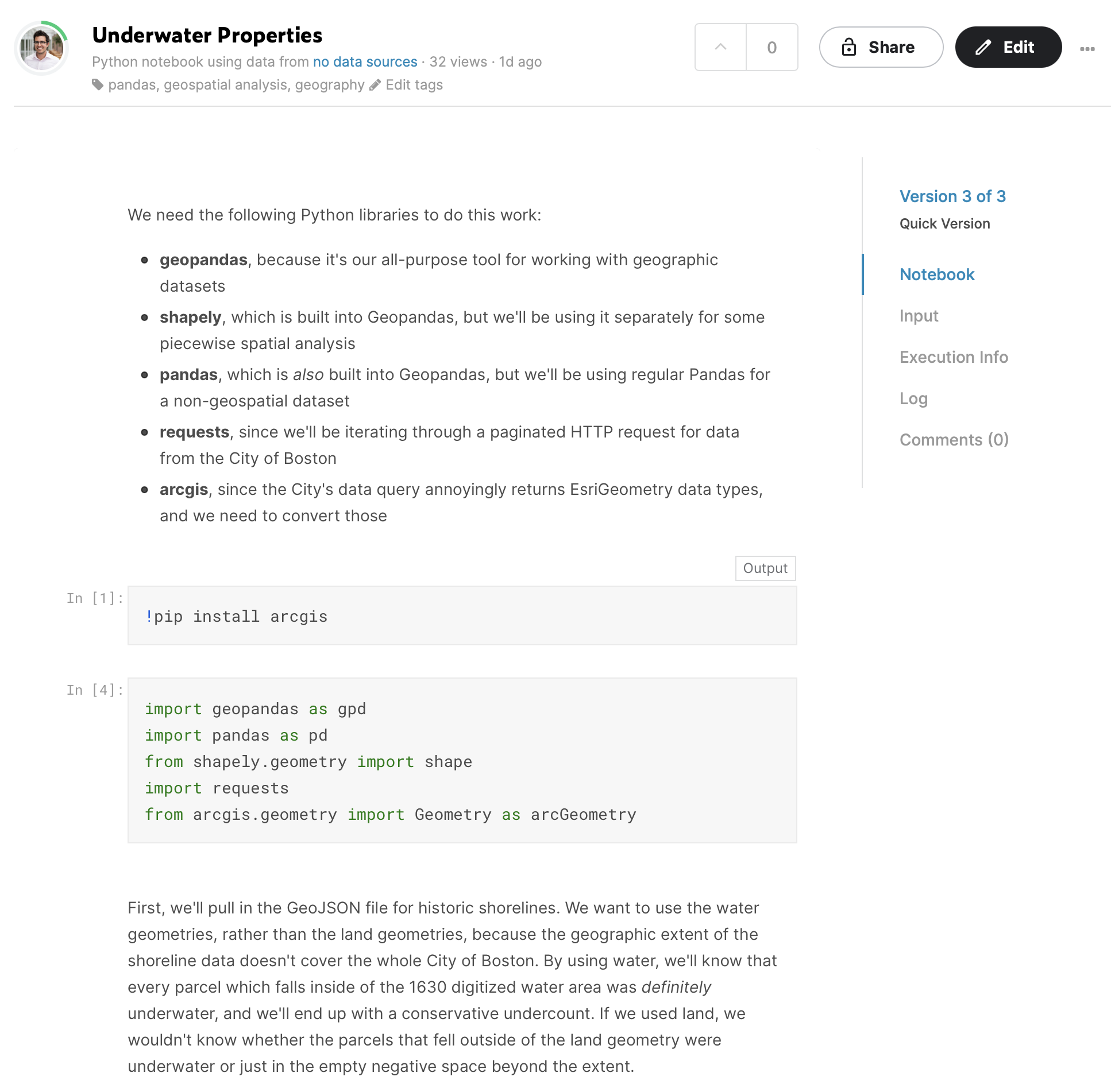 This interactive Python notebook shows how we ran this GIS analysis