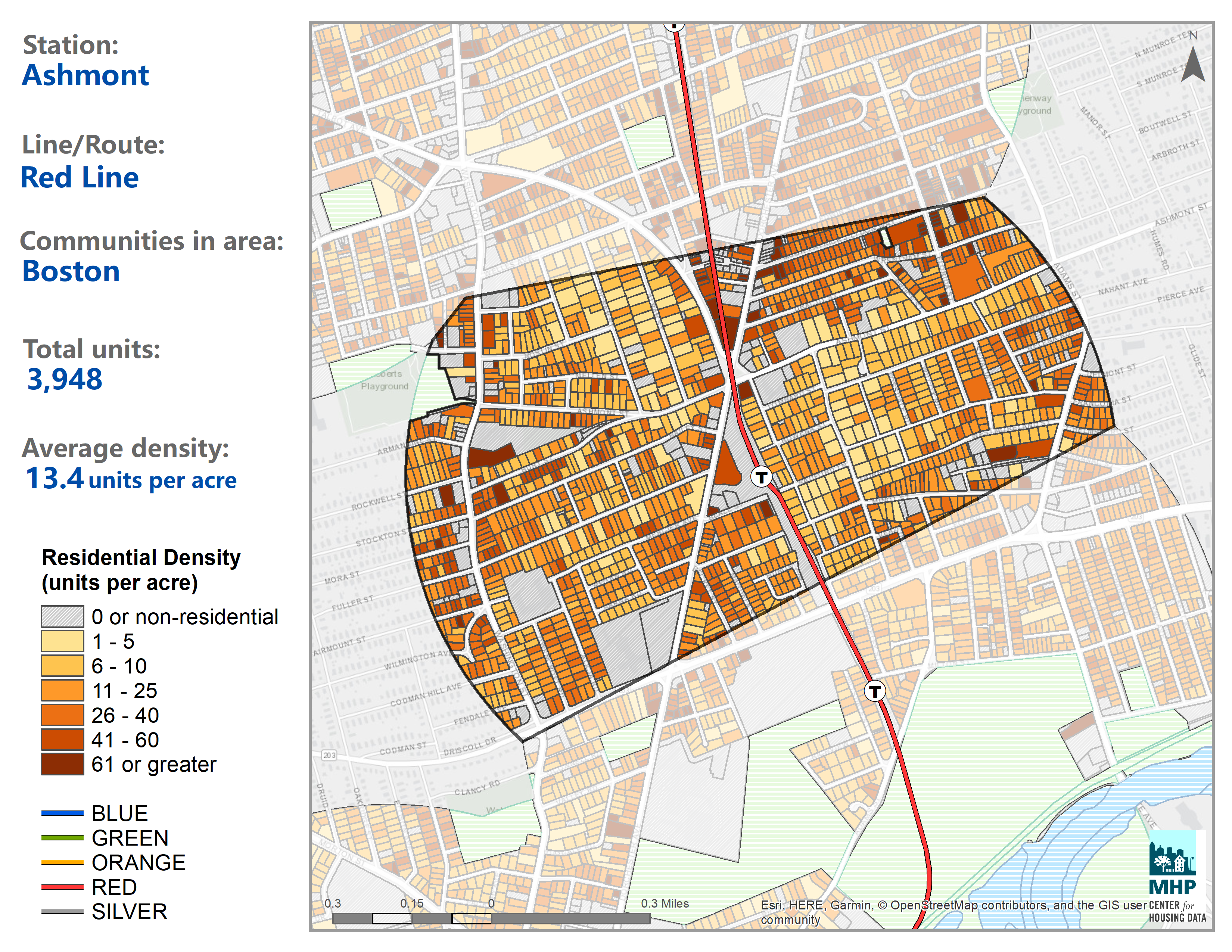 TODEX allows you to download maps showing density around each transit station.