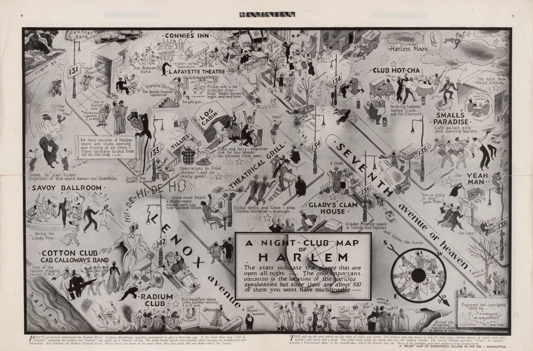 According to this night-club map, there are clubs opening and closing at all times in Harlem.