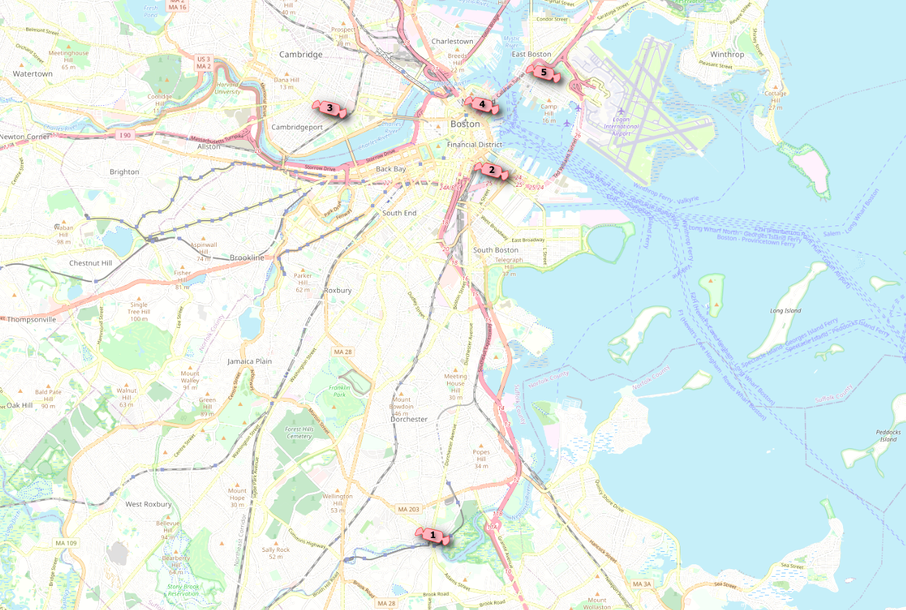 Here&rsquo;s a map of our tour! All the buildings we visit today still stand, and you can go see them in real life. No promises that they&rsquo;ll have out a bowl of candy, though.